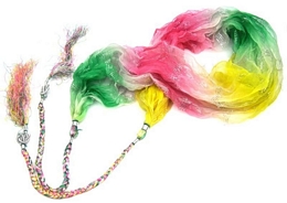 MULTICOLOURED INDIAN SCARF WITH LUREX