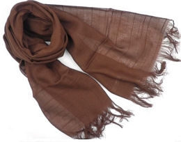 PLAIN COLOUR ITALIAN COTTON SCARF