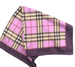 Ιταλικό καρό μωβ και λιλά μαντήλι