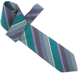 Ιταλική μεταξωτή γραβάτα με λεπτές ρίγες