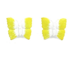 Σκουλαρίκια δίχρωμες πεταλούδες