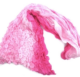 Μεταξωτό ombre φουλάρι με φωλιές