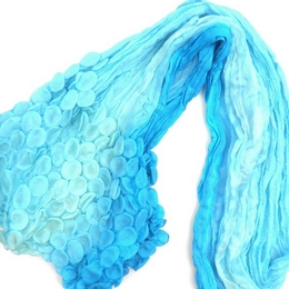 Μεταξωτό ombre φουλάρι με φωλιές