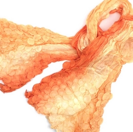 Μεταξωτό ombre φουλάρι με φωλιές