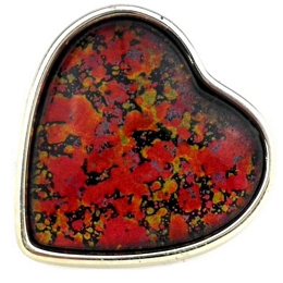 Δαχτυλίδι καρδιά με splash print