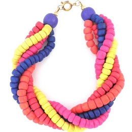 Πολύχρωμο βραχιόλι με ξύλινες χάντρες