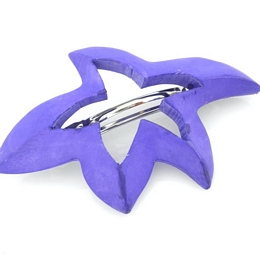 Ξύλινη μπαρέτα μαλλιών αστερίας