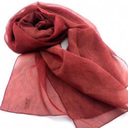 Brush print wide Italian scarf