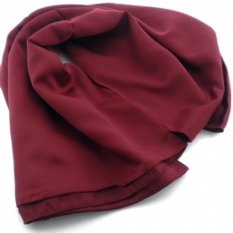 Large satin square basic Italian scarf 