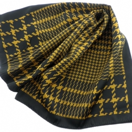 Pied de poule Italian small square scarf