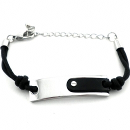 Βραχιόλι ταυτότητα και μονή βίδα