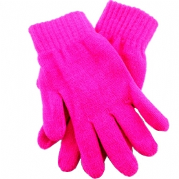 Γυναικεία μονόχρωμα ελαστικά γάντια με μαλακή επένδυση