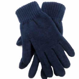 Plain colour elastic men gloves with soft lining