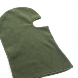 Μονόχρωμη πορτοκαλί fleece κουκούλα - μπαλακλάβα