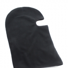 Μονόχρωμη πορτοκαλί fleece κουκούλα - μπαλακλάβα