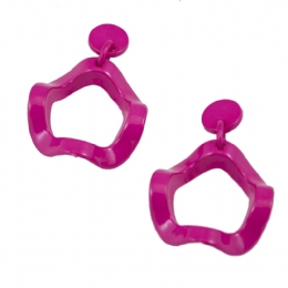 Σκουλαρίκια clips Wavy hoops