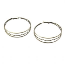 Μεγάλοι τριπλοί κρίκοι Zig Zag