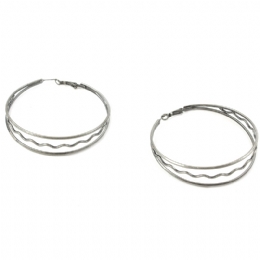 Μεγάλοι τριπλοί κρίκοι Zig Zag