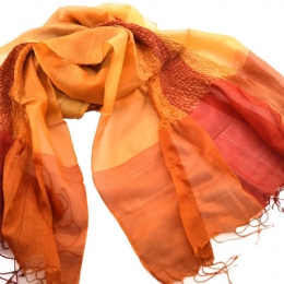 Φουλάρι ombre με ελαστικές κυψέλες