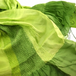 Φουλάρι ombre με ελαστικές κυψέλες