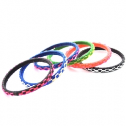 6 x fluo βραχιόλια Squares