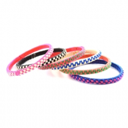 6 x fluo βραχιόλια Dots