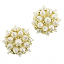 Σκουλαρίκια κλιπ Blooming pearls