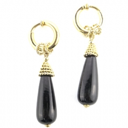 Κρεμαστά κλιπ σκουλαρίκια με μεγάλες οβάλ χάντες