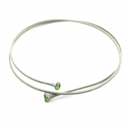 Βραχιόλι σπιράλ ελατήριο με στρας