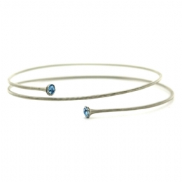 Βραχιόλι σπιράλ ελατήριο με στρας