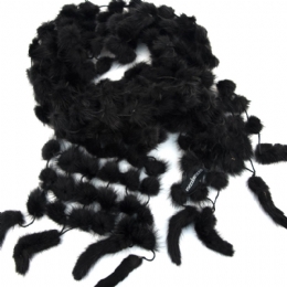 Roccobarocco Ιταλική μαύρη stole από γούνα mink