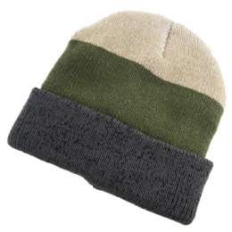 Τρίχρωμος σκούφος με φαρδιές ρίγες