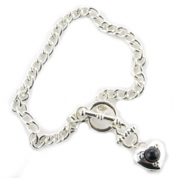 Βραχιόλι αλυσίδα με κρεμαστή καρδιά