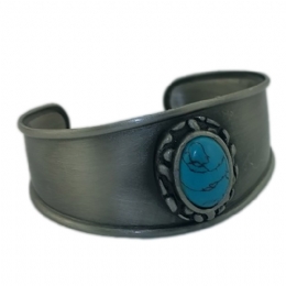Ρετρό βραχιόλι με τιρκουάζ πέτρα