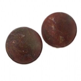 Κλιπ σκουλαρίκια Marble με χρυσή βάση