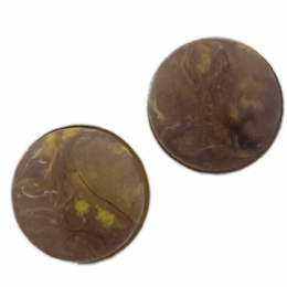 Κλιπ σκουλαρίκια Marble με χρυσή βάση