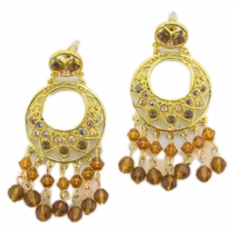Round strass earrings Arabian nights 2