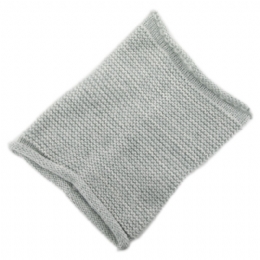 Unisex fluffy melanze knitted neckwarmer