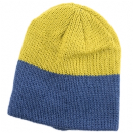 Δίχρωμος αφράτος unisex μακρύς σκούφος