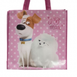Ροζ τσάντα Μπάτε σκύλοι αλέστε - I love Max