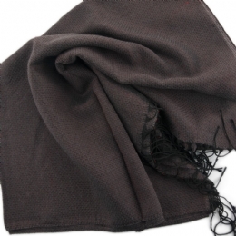 Ιταλική γυαλιστερή πασμίνα με ανάγλυφο ύφασμα