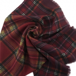 Τετράγωνη Ιταλική μαντήλα με Σκοτσέζικο καρό