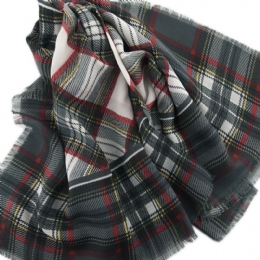 Τετράγωνη Ιταλική μαντήλα με Σκοτσέζικο καρό