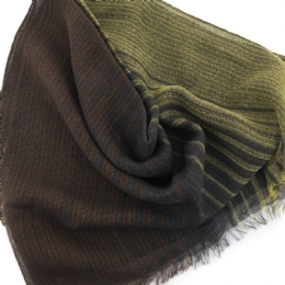 Thin Italian wool striped men scarf 
