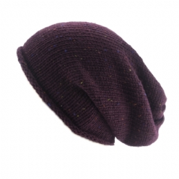 Μακρύς unisex σκούφος με πολύχρωμη μελανζέ πλέξη