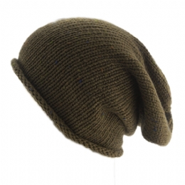 Μακρύς unisex σκούφος με πολύχρωμη μελανζέ πλέξη