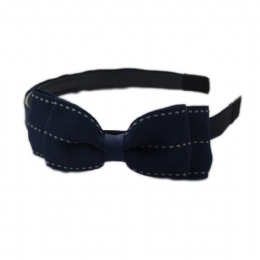 Στέκα μαλλιών με μεγάλο διπλό φιόγκο και εξώραφο σχέδιο