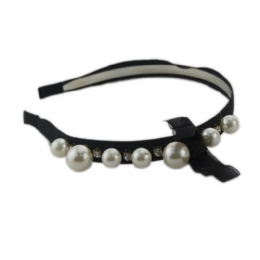 Στέκα μαλλιών με πέρλες και κρύσταλλα