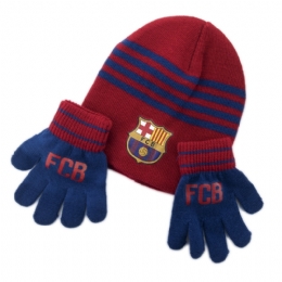 Παιδικός σκούφος και γάντια Barcelona - FCB