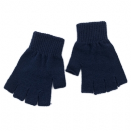 Unisex μονόχρωμα γάντια με κομμένα δάχτυλα